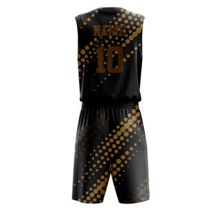Ensembles d'uniformes de basketball personnalisés pour adultes, grandes tailles, maillots sans manches en mesh pour compétition professionnelle, impression numérique par transfert thermique - Product Image 2