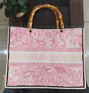 Lớn Bohemian của phụ nữ mở-Top Tote với đính cườm điểm nhấn ngọc trai embellishments tre phong cách xử lý <span class=keywords><strong>Chic</strong></span> Túi xách ly hợp - Product Image 4