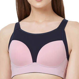 Soutien-gorge de sport sans coutures pour femme, grandes tailles, léger, maintien élevé, rembourré, bretelles réglables, respirant, écologique, pour yoga, course et gym - Product Image 1