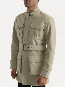 <b>Mens</b> Field <b>Suede</b> Belted Coat - Product Image 2
