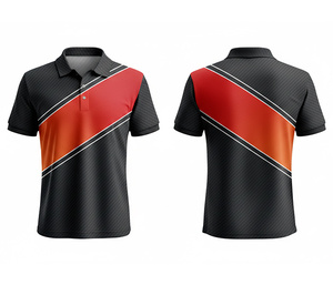 Polyester Sublimation Polo Shirt Comfortable and Breathable Durable Stitching for Men Women Youth Quick-Dry Dry-Fit Active Polo - Product Image 2