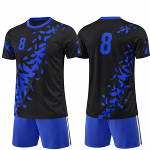 Ensemble de maillots de football ImpeX Company, impression sublimée, manches courtes, col en V, évacuation de l'humidité, respirant, performance, nom du joueur - Product Image 2