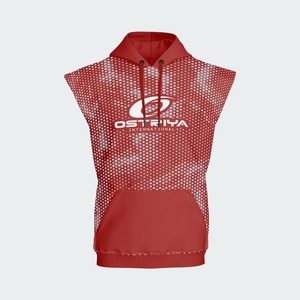 Sweat à capuche d'hiver pour homme en polyester épais avec poche, séchage rapide et respirant, impression numérique en polaire - Product Image 3