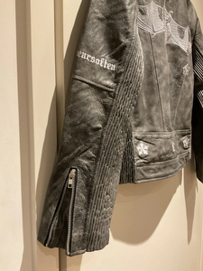 Veste en cuir de mouton PU vintage imperméable pour homme, personnalisée, style streetwear, hip hop, moto, Y2K, punk, tendance - Product Image 3