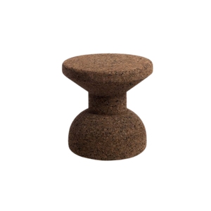 Modern Natural Cork Stool Decorative Accent Side Table Eco-Friendly Round Cork Pedestal End Table for Living Room - Product Image 6