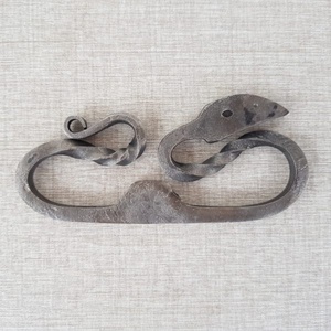 เหล็กจุดไฟแบบวินเทจ ทำมือ งานเหล็กดัดลายไวกิ้ง สำหรับจุดไฟยุคกลาง - Product Image 4