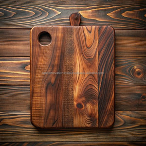 Élégante planche à découper en bois rustique extra large pratique pour chaque chef à la maison bloc de cuisine - Product Image 1