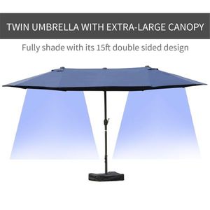 Ombrellone da esterno a doppia faccia per spiaggia o Patio Swiship-Ship - Product Image 3