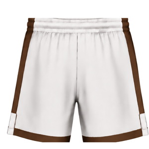 Pantalones Cortos de Rugby Blancos y Marrones con Cintura Elástica y Cordón Ajustable, Uniforme de Equipo Personalizado, Ropa Deportiva Transpirable para Entrenamiento y Alto Rendimiento - Product Image 2
