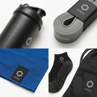 Aangepaste fitness herstelkit met shakerfles, resistance band, koelhanddoek, grip sokken, trekkoordtas, groothandel leverancier