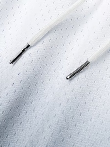 Pantalones Cortos de Malla Personalizados de Fábrica, Secado Rápido, Cintura Elástica con Cordón, Estilo Deportivo, Impresión por Sublimación de Blanco a Negro - Product Image 6