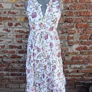 Vestido indio de algodón estampado a mano, 100% algodón, túnica con borlas bordadas, largo maxi, estilo casual, a precio de fábrica. - Product Image 1