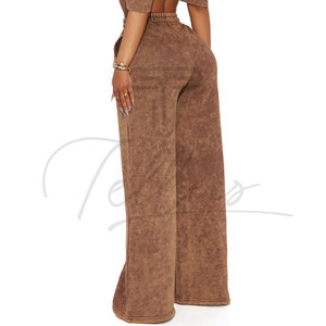 Pantalones Deportivos Personalizados de Otoño para Mujer, Sostenibles, Transpirables, de Algodón y Felpa, con Cintura Elástica, para Gimnasio - Product Image 2