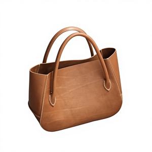 Sac à bandoulière léger et durable en cuir de vache véritable pour filles, grande capacité, fermeture éclair, imperméable, pour le shopping quotidien - Product Image 5