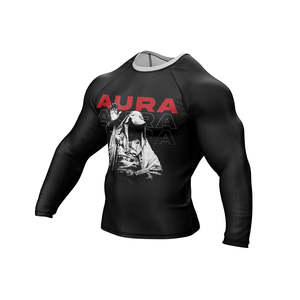 Vente en gros de rashguard de Jiu Jitsu Bjj personnalisé avec logo imprimé en 3D pour hommes, t-shirt de compression respirant Spiderman UPF50+ à manches courtes - Product Image 2