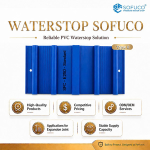 วัสดุกันน้ำ PVC บริสุทธิ์ 100% รับประกัน 1 ปี ระยะเวลาจัดส่ง 30 วัน รุ่น E Waterstop - ประเภท EO พร้อมบริการช่วยเหลือทางเทคนิคออนไลน์ วัสดุกันน้ำ PVC - Product Image 1