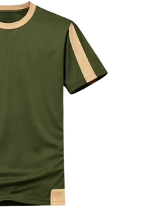Mens Olive Green Sports <b>T</b> <b>Shirt</b> And Shorts Set Breathable Quick Dry Gym Wear Athletic Running Training Activewear Outfit Set - Product Image 2