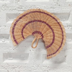 Beautiful rattan <b>hand</b> <b>fan</b> best selling braided hanging <b>fans</b> low price wall decoration items - Product Image 3