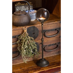 <b>Decorative</b> Antique Style Antique Style Candle Stand With Round Mirror Heat Resistant Durable Home <b>Decoration</b> - Product Image 4