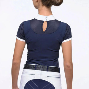 Camisetas de equitación deportivas para exteriores con control avanzado de la humedad y ajuste elástico para entrenamiento de equitación profesional - Product Image 5