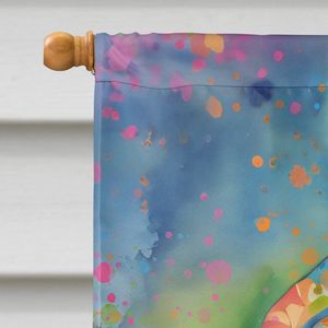 Hippie Dawg gran porche manga poste decorativo patio Banner Multicolor poliéster casa pared colgante ilustraciones banderas multicolores - Product Image 3
