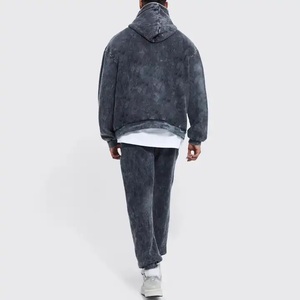 Men's <b>Black</b> Hooded Long Sleeve Slim Fit Sweatshirt Breathable Knitted Solid Color Casual Wear Autumn Style - Product Image 4