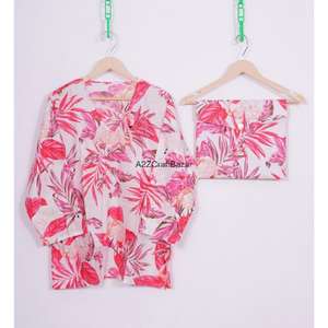 Chaqueta Bomber de Algodón Suzani Hecha a Mano para Mujer, Estilo Boho Étnico, Estampado Floral, Transpirable, de Media Manga, Cuello en V, Abertura Frontal, para Invierno y Otoño - Product Image 2