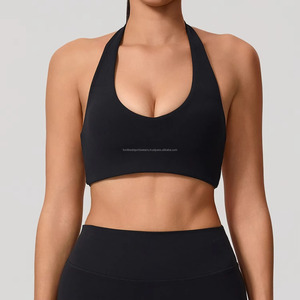 Square Neck Crop <b>Top</b> Mid Waist Yoga Set Solid Color Breathable Spandex Polyester Front <b>Sweat</b>-Wicking Women's Activewear OEM - Product Image 5