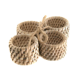 Stylish <b>Rattan</b> Napkin Ring for Modern <b>Dining</b> <b>Table</b> Party Wedding Decor Handcrafted in India - Product Image 3