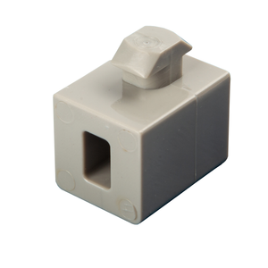 Placa de extremo de perfil de PVC duradera para automatización industrial Serie 8/6, fijación con tornillos/ajustable con clip, plateado/negro, fácil instalación, impecable - Product Image 1