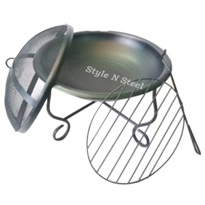 Brasero Moderno de Hierro con Pintura Resistente al Calor, Diseño Independiente, Calentador Exterior para Leña/Carbón - Product Image 3