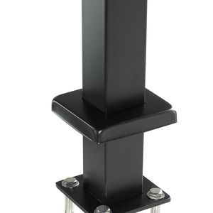 Palo per Ringhiera in Acciaio Inox 42" X 2" X 2" per Terrazza a Livello SUS304 con 2 Fori per Cavo - Product Image 1