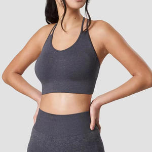 Conjuntos de Yoga de Dos Piezas al por Mayor, Unisex, con Logotipo Personalizado en la Parte Delantera, Cintura Elástica, Leggings Largos con Hombros Descubiertos, para Gimnasio y Entrenamiento - Product Image 2