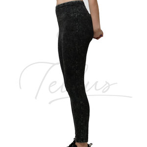 New Arrival Acid Wash Leggings for Women Top Seller Customized Design & Logo High Waist High Quality Casual Gym Wear - Product Image 2