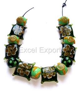 Perles de verre en cristal multicolores faites à la main perles décoratives noires bleues et roses pour la fabrication de bijoux-Produit en vrac - Product Image 6