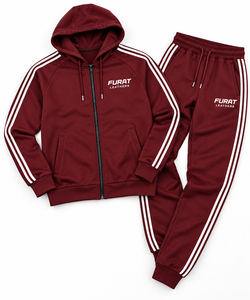 Ensemble de survêtement d'hiver noir 3 pièces écoresponsable 80 % coton, coupe large unisexe, tenue streetwear assortie pour couple - Product Image 4