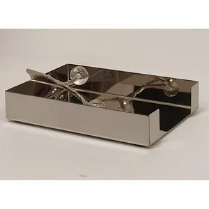 Porta Servilletas Metálico de Lujo Hecho a Mano, Organizador de Servilletas Decorativo Premium para Mesa de Comedor, Restaurante, Resort, Hotel - Product Image 3