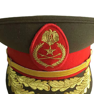 Gorra OEM Peak con Diseño de Hoja de Roble Blanco, Ecológica, 100% Lana, Lisa, para Uso en Exteriores, Roja Dorada, con Borde Simple/Doble - Product Image 3