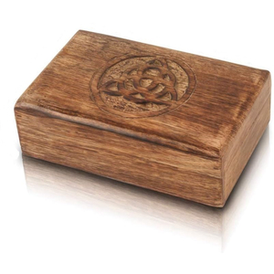 <b>Rustic</b> Hand-Carved Wooden Jewelry Box Wholesale Vintage Mango <b>Wood</b> Tree of Life Keepsake Box Decorative Trinket Storage Chest - Product Image 5