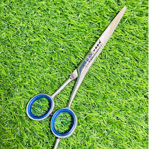 Ciseaux à cheveux professionnels en gros, ciseaux droits en acier japonais personnalisés, design ergonomique pour salon de coiffure, barbier, styliste - Product Image 4