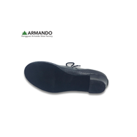 Zapatos de Baile Latino para Mujer OEM, de Cuero Perforado de Grano Completo, Transpirables, con Cordones, Tacón Bajo, para Salón de Baile, con Logotipo Personalizado
