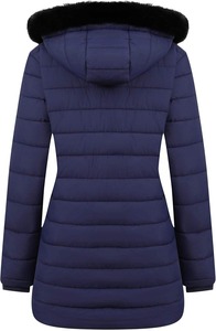 Veste d'hiver à capuche en fausse fourrure pour femme, personnalisable avec logo, manteau chaud et épais en peluche, veste à capuche en fausse fourrure pour femme, sur mesure - Product Image 2