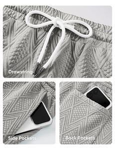 Pantalones cortos deportivos para hombre, 100% algodón, sueltos, con cintura elástica, cómodos, ligeros, transpirables, personalizados, ideales para actividades al aire libre. - Product Image 5