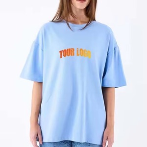 Women's Oversized Crew Neck Short Sleeve <b>T</b>-<b>Shirt</b> Solid Color Loose Fit Casual Knitted Cotton Jersey Top All Seasons Wear - Product Image 5