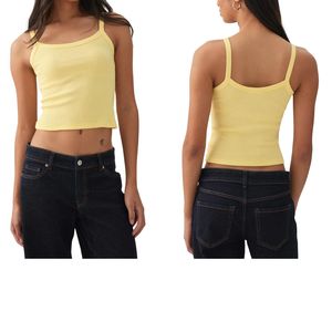 Haut court côtelé ajusté pour femme, col carré, nouveau style, idéal pour la course, la gym et le yoga – Vente en gros personnalisée - Product Image 5