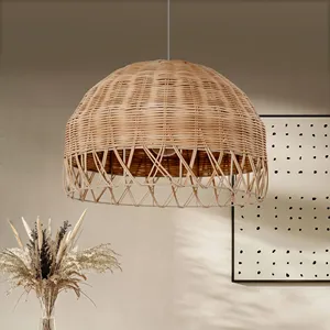 Abat-jour mural en jonc de mer fait main, couvercle de lampe en osier, éclairage mural bohème en fibre naturelle, luminaire décoratif pour la maison - Product Image 5