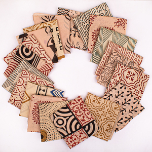 Colección de lujo de pañuelos cuadrados de algodón con estampado estilo Bagru para fines promocionales de marca al por mayor, accesorios para mujer - Product Image 3