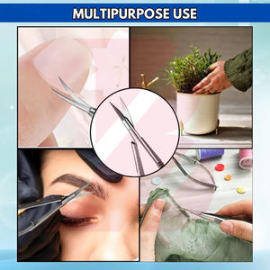 Nuevas Tijeras de Precisión para Cutículas y Cejas con Mango Recto y Redondo, Servicio OEM ODM, Tijeras de Belleza Profesionales - Product Image 2