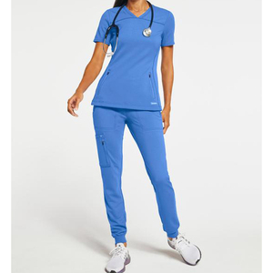Joggers scrub <b>set</b> Custom Logo <b>Doctor</b> Nurse Suit Anti Wrinkle Jogger Scrubs Uniform <b>Sets</b> Breathable Medical Scrub <b>Sets</b> - Product Image 1