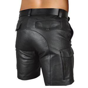 Top Quality Wholesale Custom Cheap Price <b>Men</b> <b>Leather</b> <b>Shorts</b> Customized <b>Leather</b> Comfortable Breathable <b>Men</b> <b>Leather</b> <b>Shorts</b> For <b>Men</b> - Product Image 2